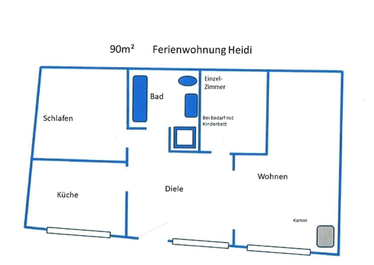 Ferienwohnung Heidi Алтена Екстериор снимка